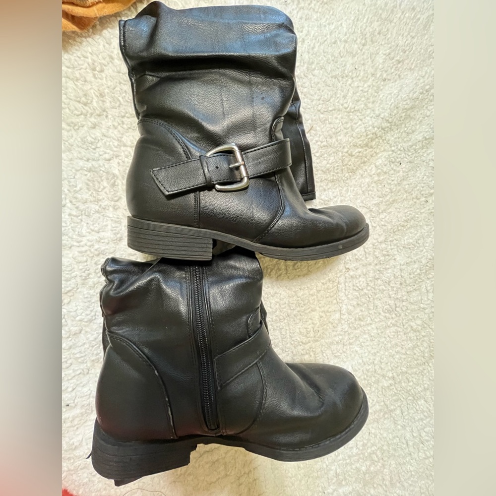 Women's Mid-Calf Slouch boots! Black! - Picture 3 of 4